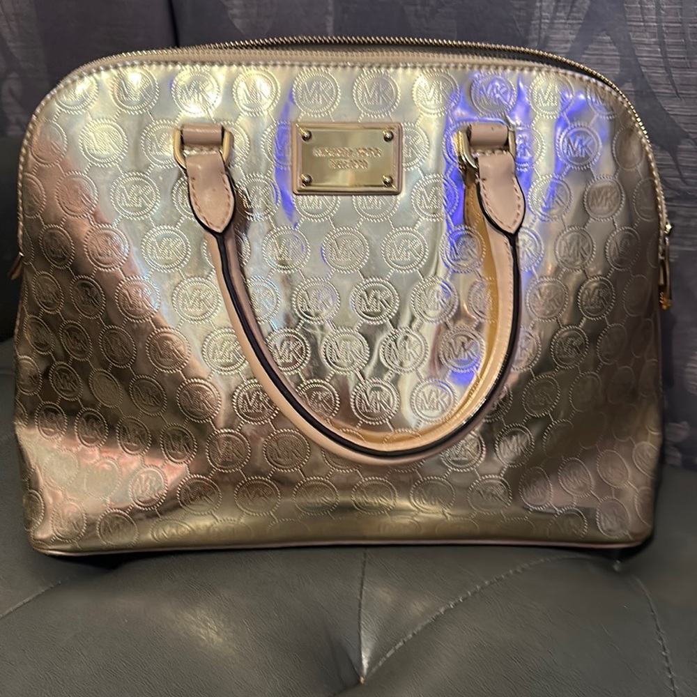 Gold MK bag